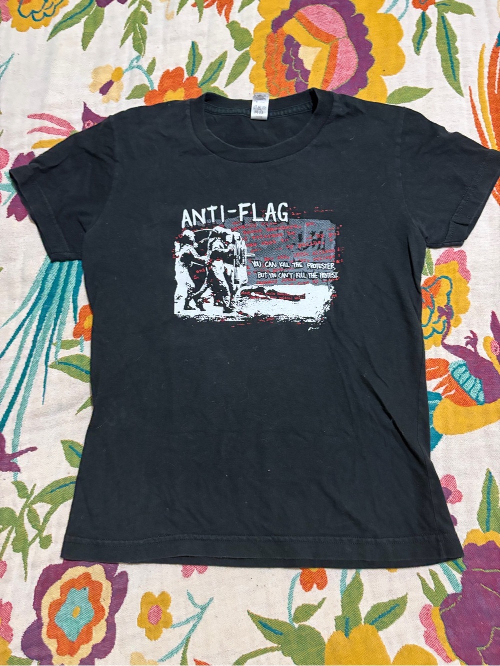 Y2K anti-flag vintage tee